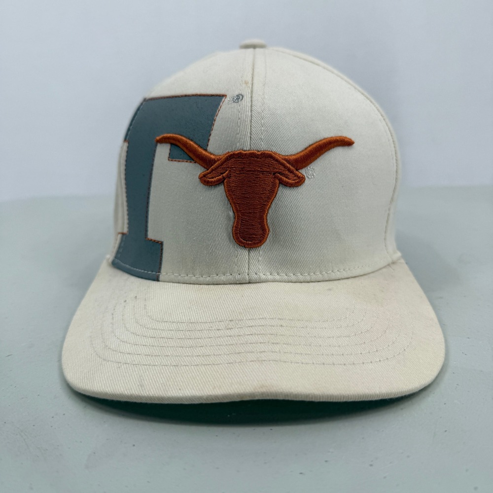 Top of the World Texas Longhorns‎ Hat Mens M/L Cream Embroidered One-Fit Cap